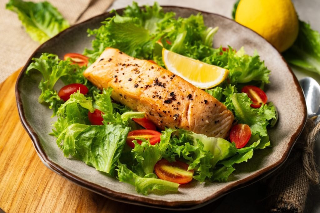 Salmon Steak Salad